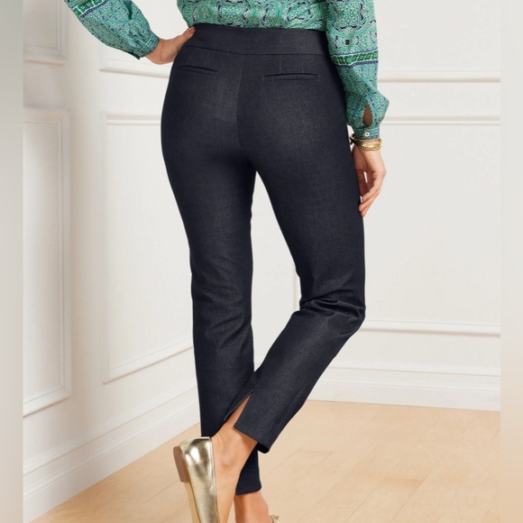 NWOT Talbots Chatham Slim Ankle Pants - Redefined Denim Size 14 - Picture 2 of 10